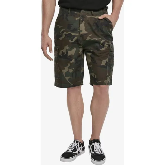 Pantaloncini cargo Brandit in cotone mimetico da uomo
