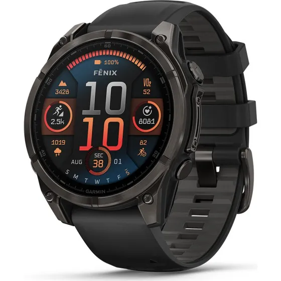 Garmin fnix 8 47 mm AMOLED Sapphire Titanio Carbon Gray DLC