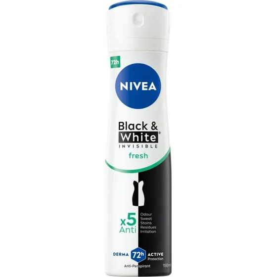 Nivea Black & White Invisible Fresh Spray 150 ml