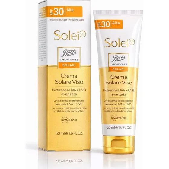 Boots Solei Crema Solare Viso SPF 30 50 ml