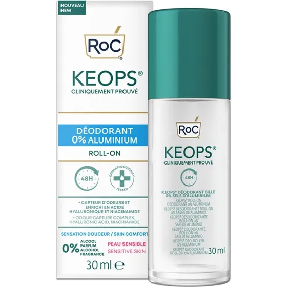 ROC Keops Deodorante Roll-On 0% Alluminio 30 ml
