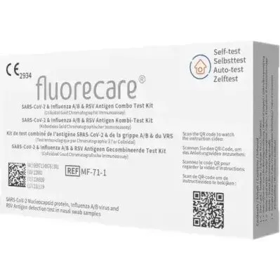 Fluorecare Test Rapido 4 in 1: Covid-19, Influenza A/B e RSV