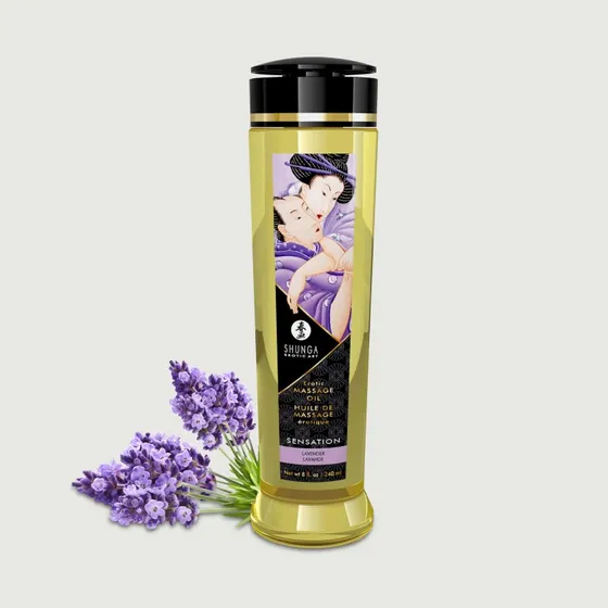 Olio per massaggi erotici Sensation Lavanda - 240 ml