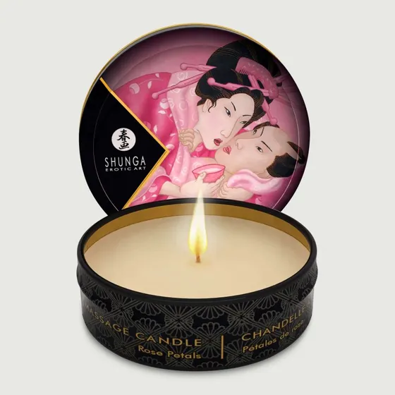 Shunga Candela da Massaggio Aroma Rosa 30g
