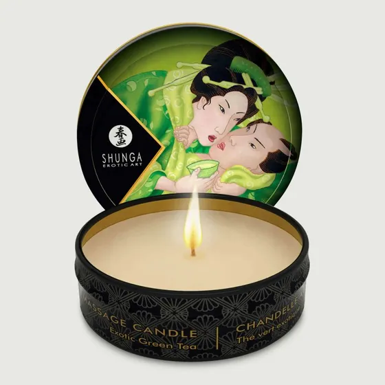 Shunga Candela da Massaggio Aroma Tè Verde - 30g