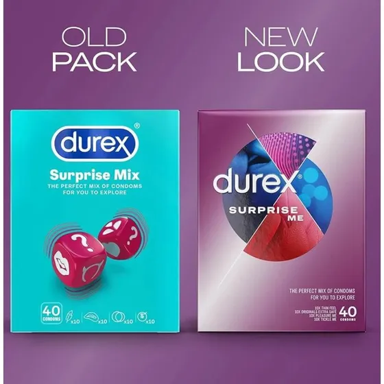 Durex Mix 40 Preservativi Sorpresa Assortiti