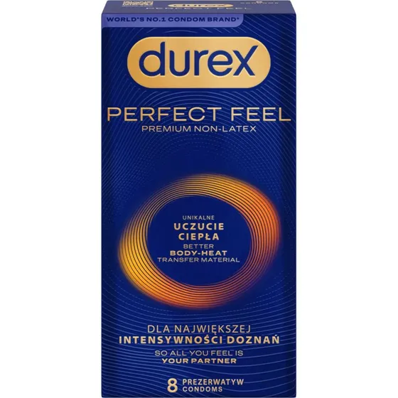 Durex Perfect Feel Premium Non-Latex, Nitrile, 8 pezzi