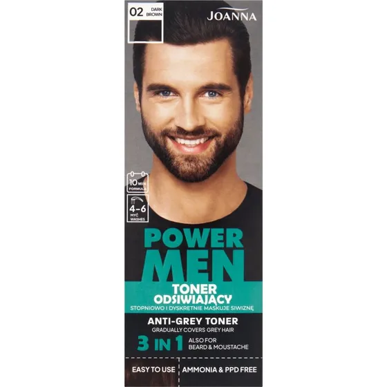 Joanna Power Men Tonico Schiarente 02 Dark Brown