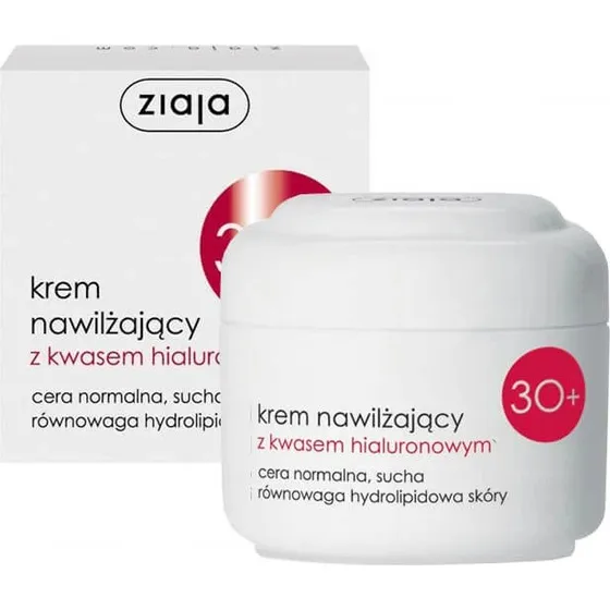 Ziaja 30+ Crema Idratante con Acido Ialuronico, 50 ml