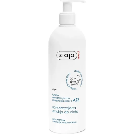 Ziaja Med Emulsione Grassa per il Corpo per Pelle Atopica, 400 ml