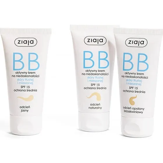 Ziaja BB Cream per Pelli Grasse e Miste, Tonalità Naturale, 50 ml