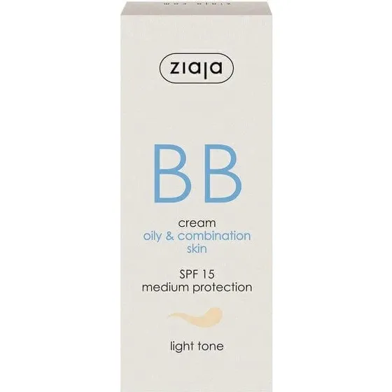 Ziaja BB cream con SPF 15 Tonalità Chiara, 50 ml