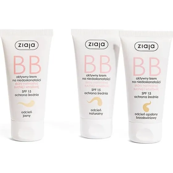 Ziaja Crema BB per Pelle Normale e Secca, Tonalità Chiara, 50ml