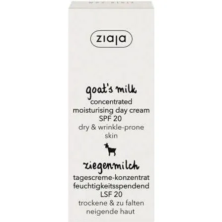 Ziaja Crema Idratante al Latte di Capra con SPF 20, 50 ml