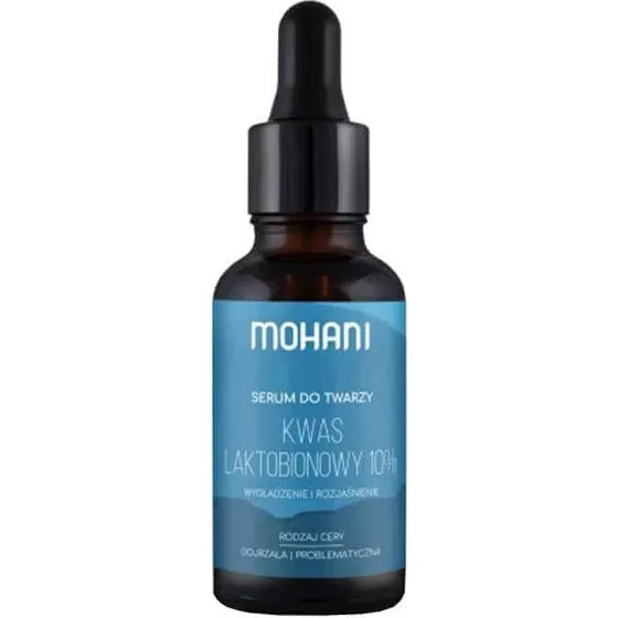 Mohani Siero Illuminante Viso con Acido Lattobionico 10%, 30 ml
