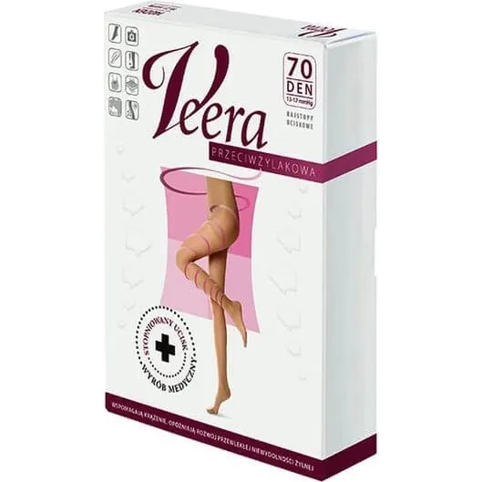 Veera Collant a Compressione 70 DEN Nero Taglia 4/XL