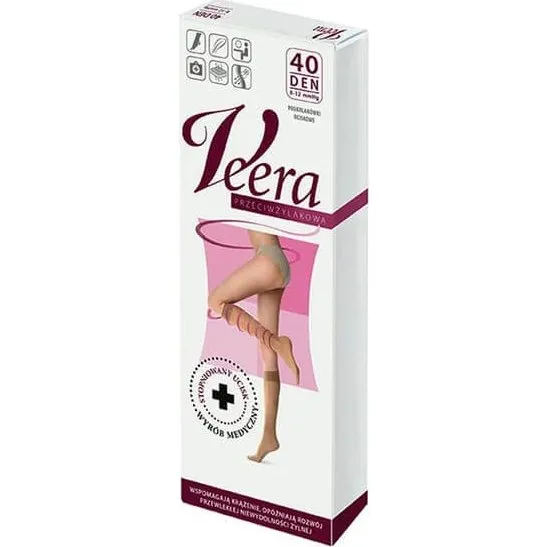 Veera Gambaletti Compressivi 40 DEN Caramello Taglia 1/2