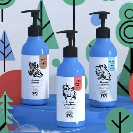 Yope Gel Doccia Legno di Guaiaco, Mirra e Fava Tonka 400 ml