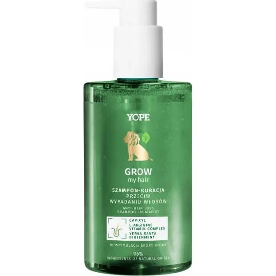 Yope Grow My Hair Shampoo - Cura caduta capelli, 300 ml