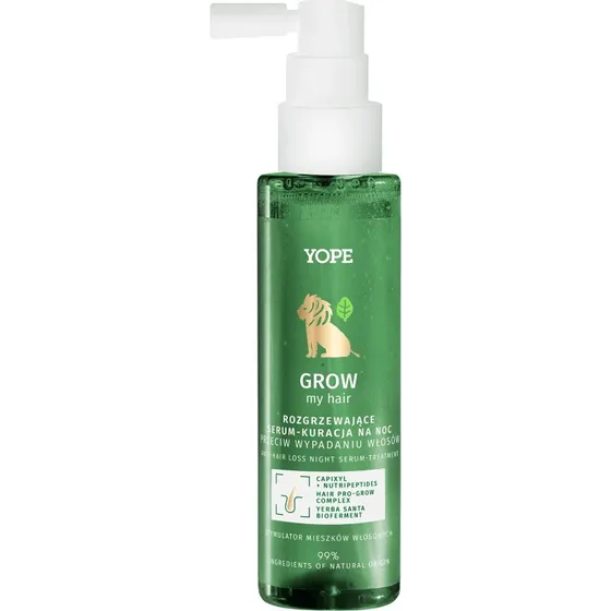 Yope Grow My Hair Siero Riscaldante Notturno contro la Caduta