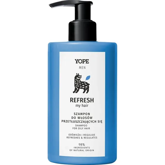Yope Men Refresh My Hair Shampoo per Capelli Grassi 300 ml