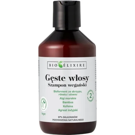 Bioelixire Shampoo Vegano per Capelli Spessi e Danneggiati 300ml