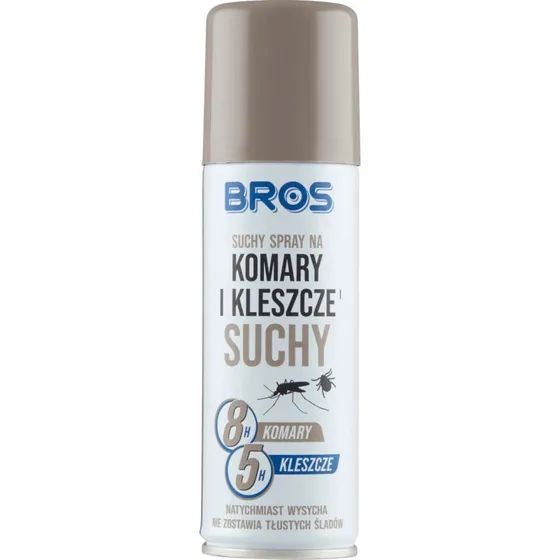 Bros Spray Secco Repellente Zanzare, Zecche e Moscerini 90 ml