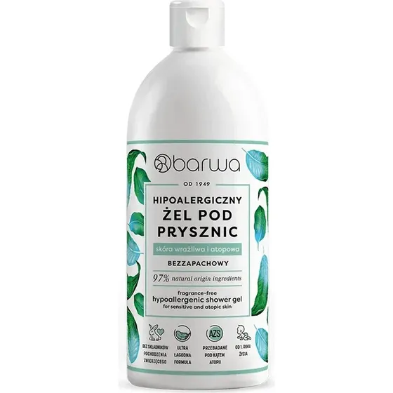 Barwa Gel Doccia Ipoallergenico Senza Profumo - 400 ml