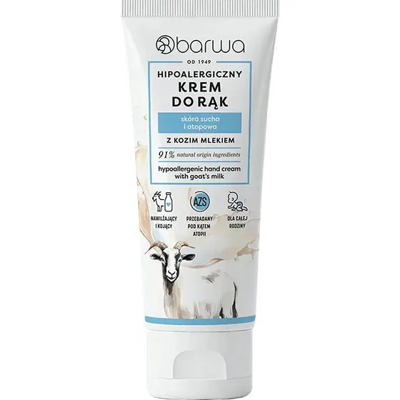Barwa Crema Mani Ipoallergenica al Latte di Capra, 75 ml