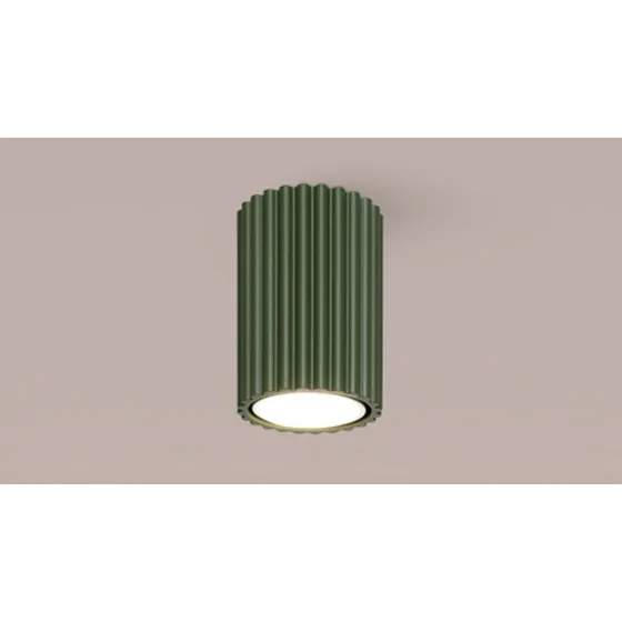 Sollux Lighting Plafoniera ALORA Verde Oliva Ø 7 cm GU10
