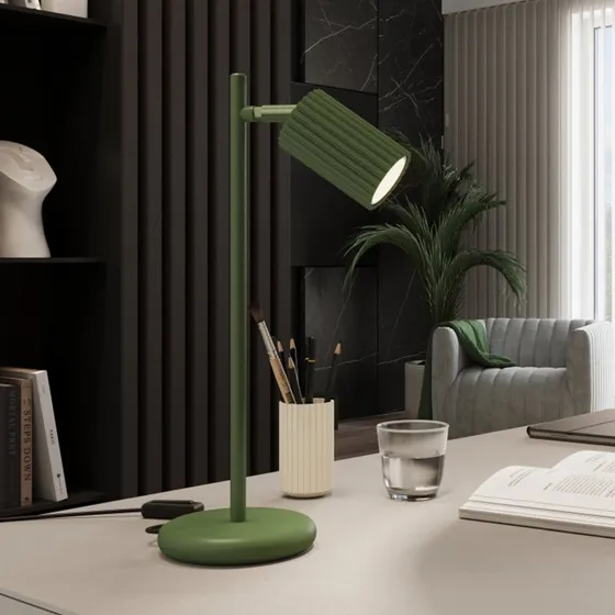Lampada da tavolo SOLLUX LIGHTING ALORA Verde Oliva