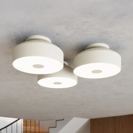 Sollux Lighting Plafoniera CLARO Beige Ø 30 cm - 4 x E27