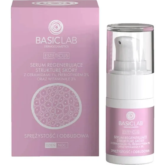 Basiclab Esteticus Siero Rigenerante con Ceramidi e Prebiotici 15ml
