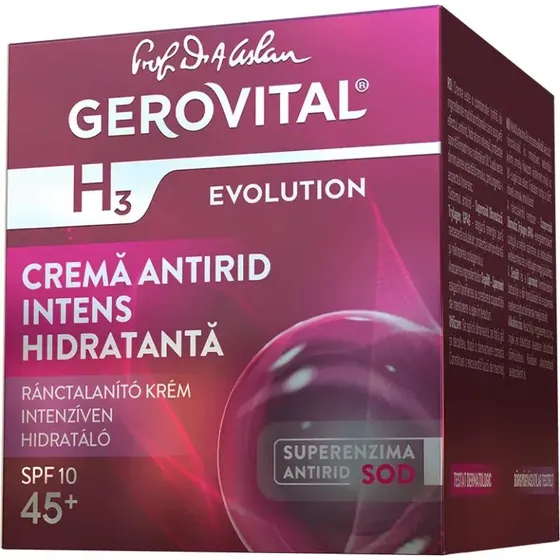Farmec Gerovital H3 Evolution Crema Antirughe Idratante SPF 10, 50 ml