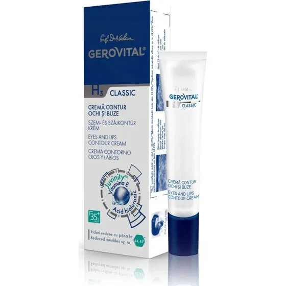 Farmec Gerovital H3 Classic Crema Contorno Occhi e Labbra 15 ml