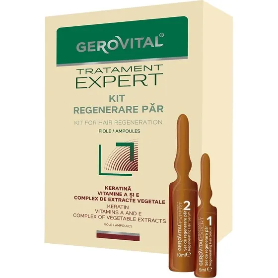 Farmec Gerovital Kit Rigenerazione Capelli con Cheratina