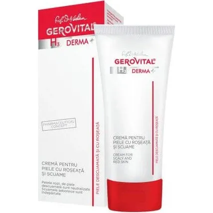 Gerovital H3 Derma+ Crema per Arrossamenti e Squame, 50ml