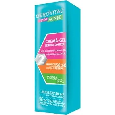 Charmec Gerovital Stop Acne Gel Crema Controllo Sebo 50 ml
