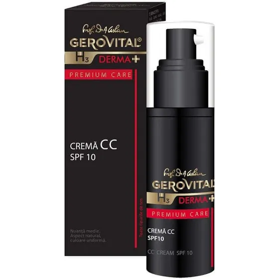 Gerovital H3 Derma+ Premium Care CC Cream SPF 10, 30 ml