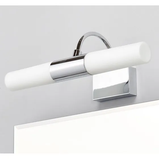 Lindby Applique da Parete Devran Cromata con Vetro Satinato