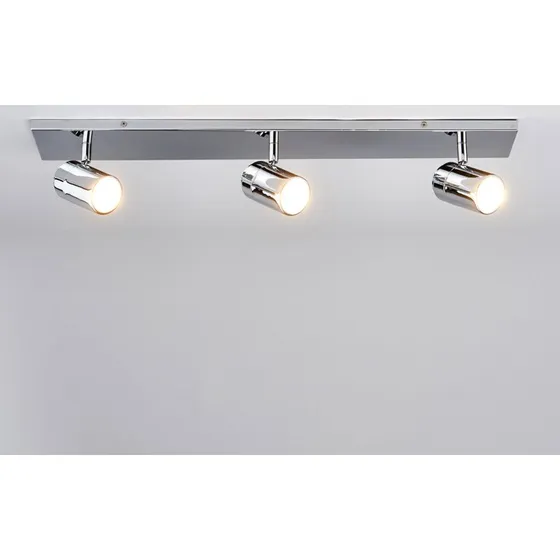 Lindby Dejan 3 Plafoniera Cromo per Bagno IP44