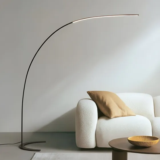 Piantana LED Lindby Danua, Nero, Metallo, 200 cm