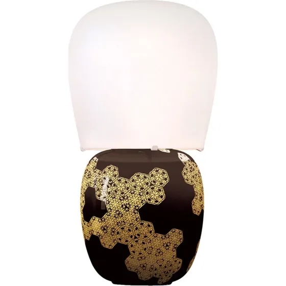 KDLN Lampada da Tavolo Hive Nero in Ceramica e Vetro