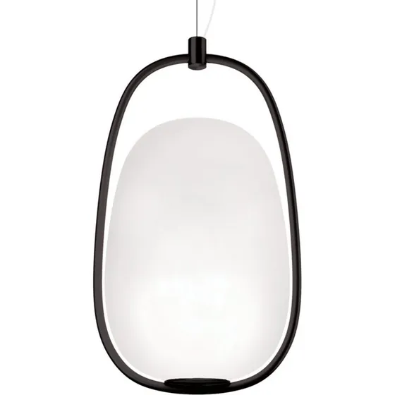 KDLN Lampada a Sospensione Lannà Nero/Bianco 22x20 cm