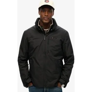 Superdry Giacca Antivento Uomo M5012163A Nera con Logo XL