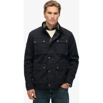 Superdry Giacca Merchant Wax Racer Blu Navy
