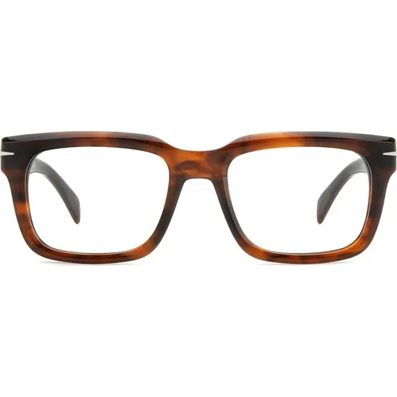 David Beckham DB 7107 Occhiali da Vista Uomo Marrone Squadrati
