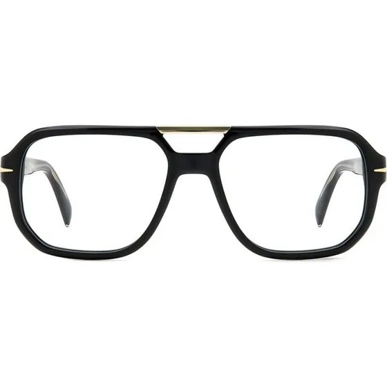 David Beckham DB 7108 Occhiali da Vista Uomo Neri Geometrici
