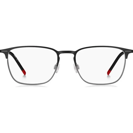 Hugo HG 1235 Occhiali Da Vista Uomo Squadrati Nero Rutenio