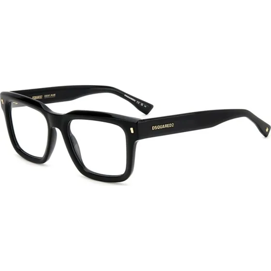 Dsquared2 D2 0090 Occhiali da Vista Uomo Neri Squadrati